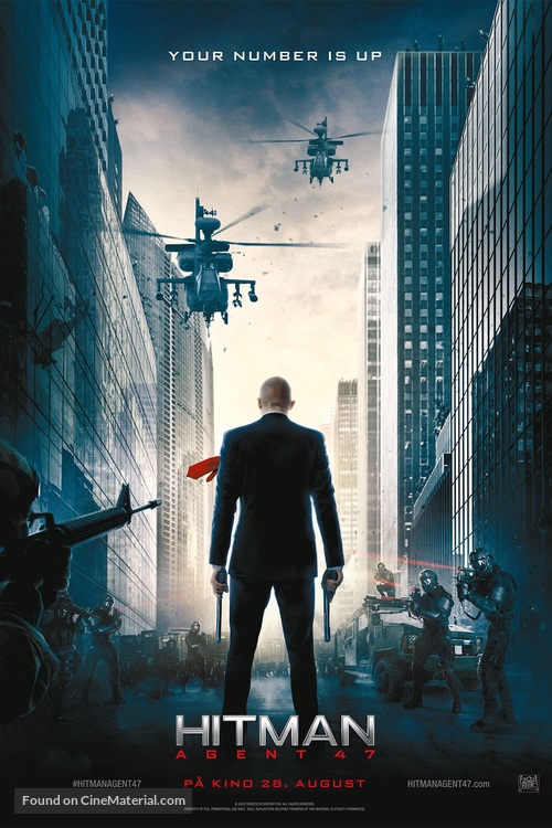 Hitman: Agent 47 - Norwegian Movie Poster