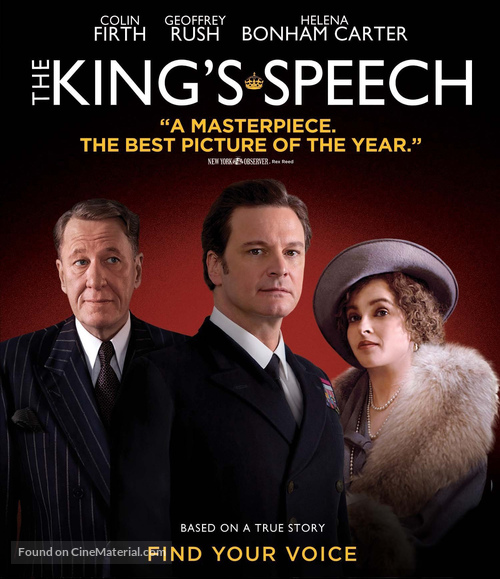 The King&#039;s Speech - Blu-Ray movie cover