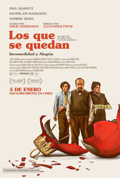 The Holdovers - Spanish Movie Poster
