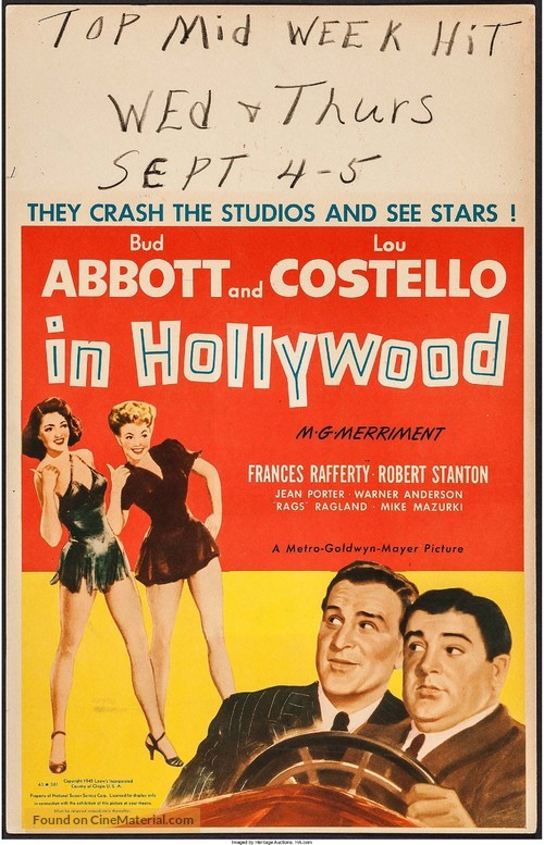Abbott and Costello in Hollywood - Movie Poster