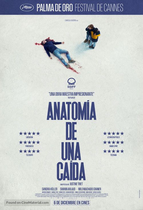 Anatomie d&#039;une chute - Spanish Movie Poster