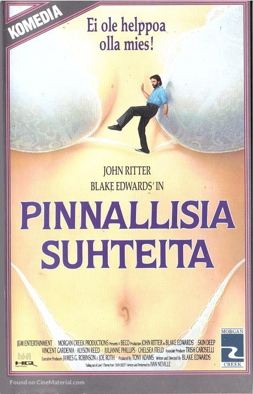 Skin Deep - Finnish VHS movie cover