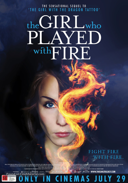 Flickan som lekte med elden - New Zealand Movie Poster