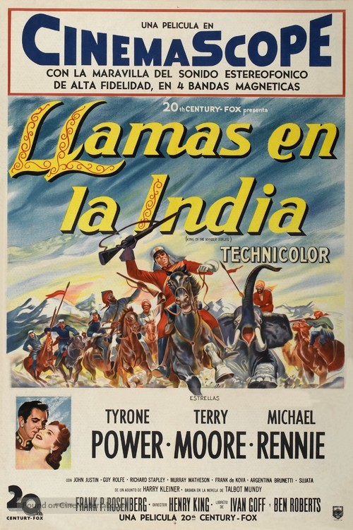 King of the Khyber Rifles - Argentinian Movie Poster