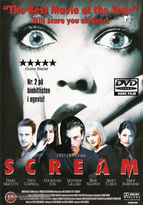 Scream - Danish DVD movie cover