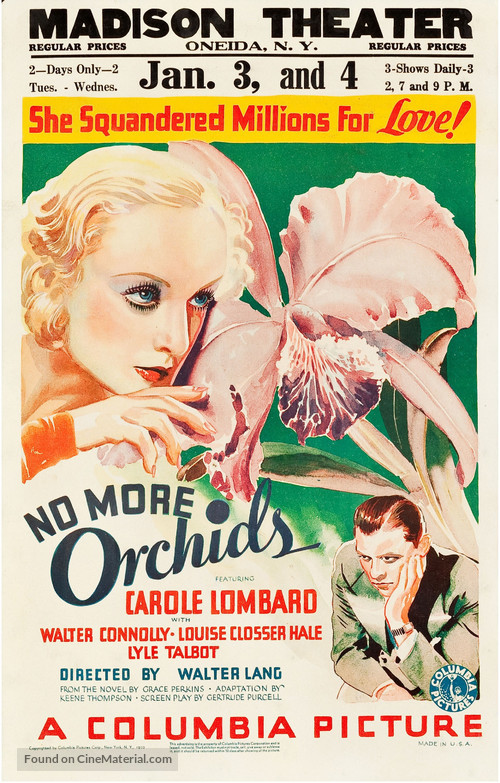 No More Orchids - Movie Poster