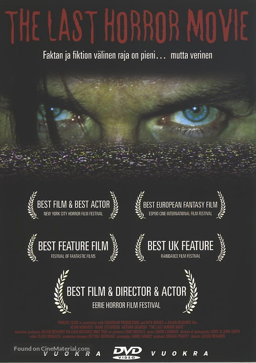 The Last Horror Movie - Finnish DVD movie cover