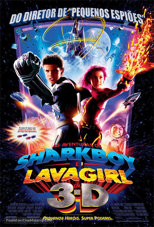 The Adventures of Sharkboy and Lavagirl 3-D - Brazilian Movie Poster