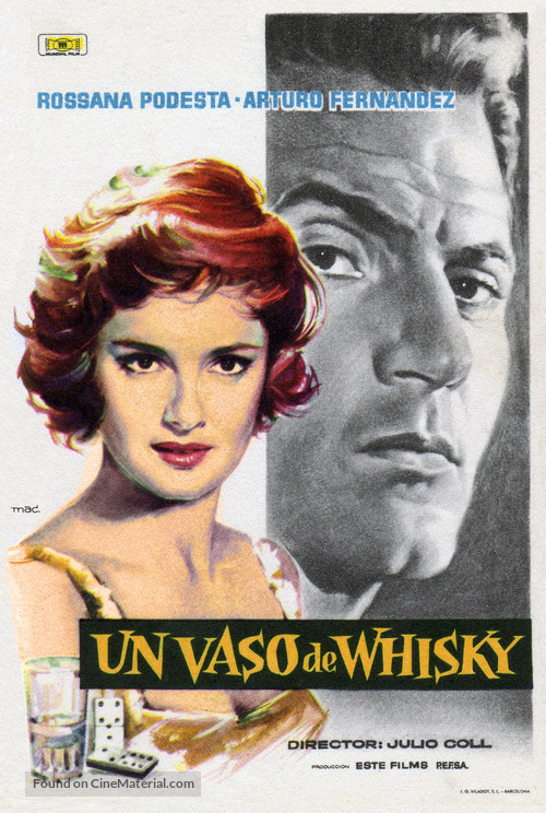 Vaso de whisky, Un - Spanish Movie Poster