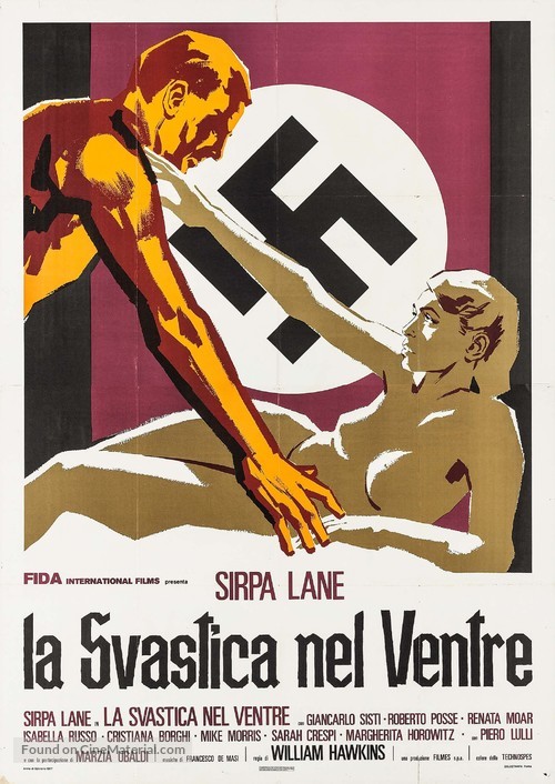 La svastica nel ventre - Italian Movie Poster