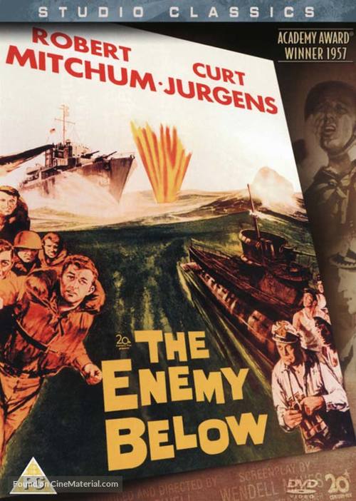 The Enemy Below - British DVD movie cover