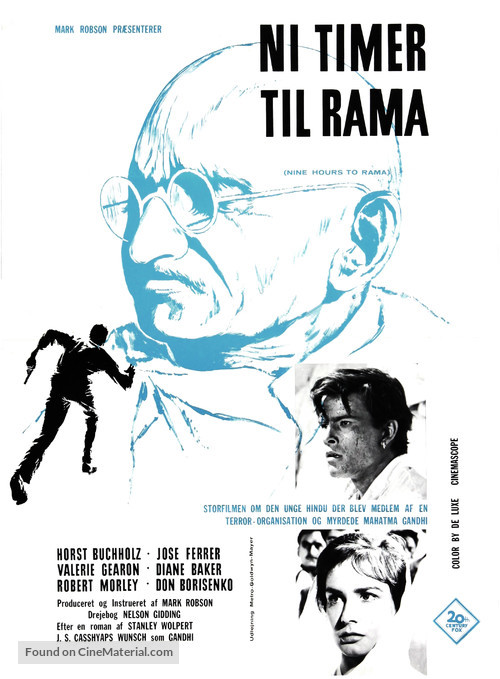 Nine Hours to Rama - Danish Movie Poster