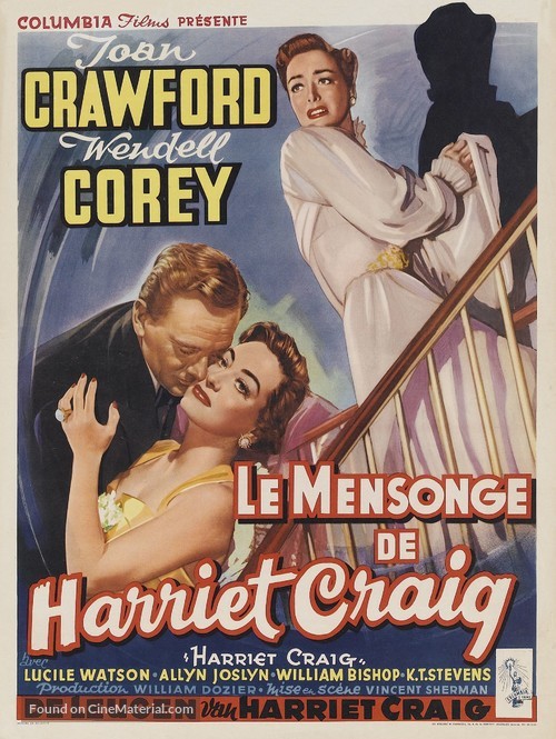 Harriet Craig - Belgian Movie Poster