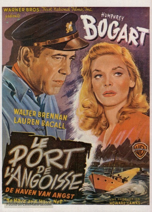 To Have and Have Not - Belgian Movie Poster