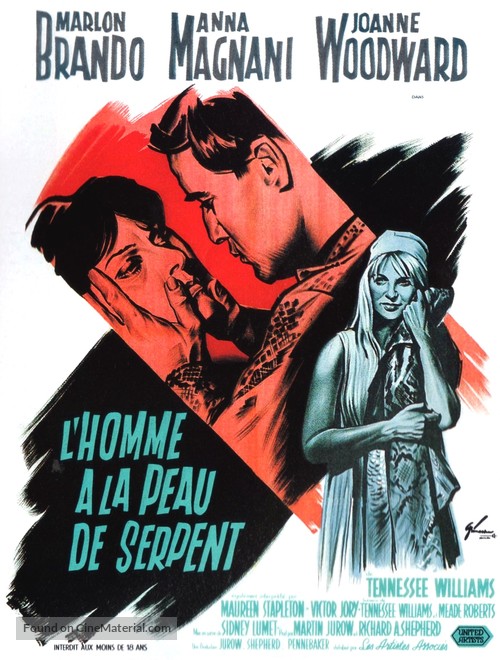 The Fugitive Kind - French Movie Poster