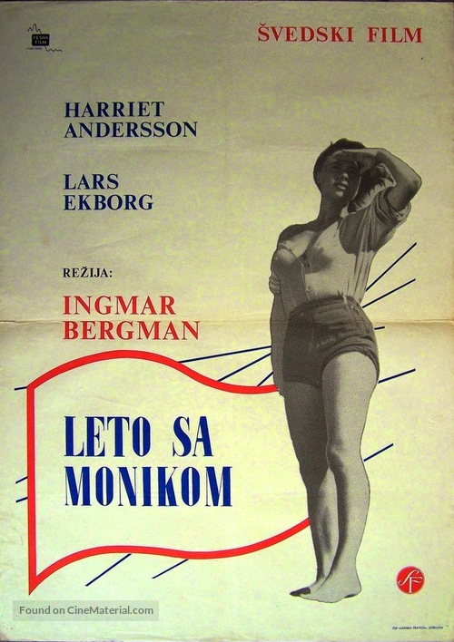 Sommaren med Monika - Yugoslav Movie Poster