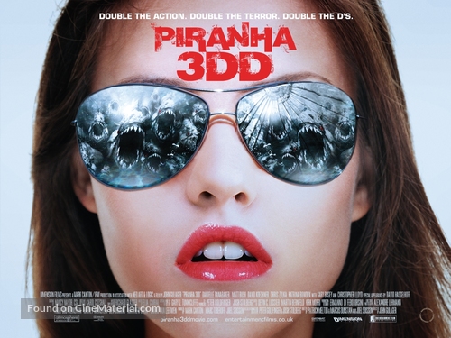 Piranha 3DD - British Movie Poster