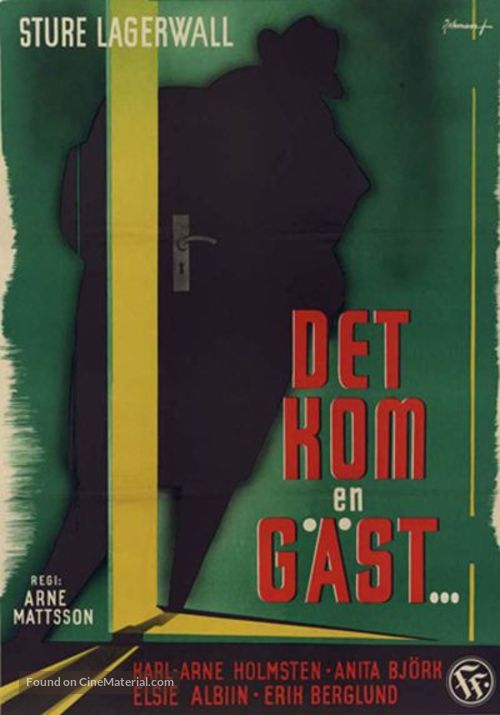 Det kom en g&auml;st... - Swedish Movie Poster