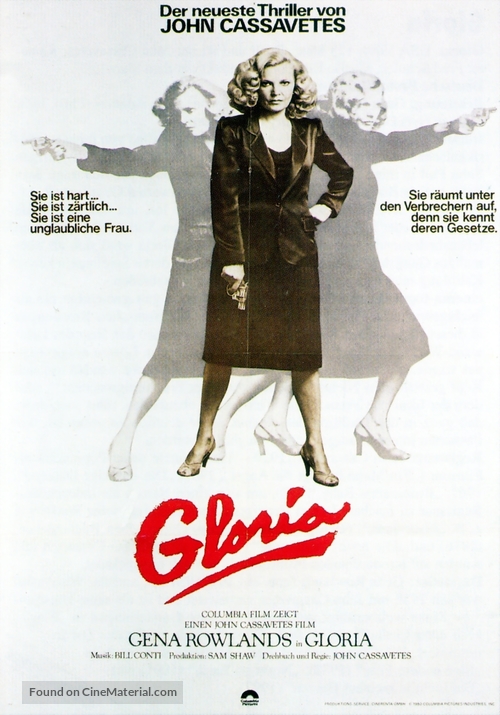 Gloria - German Movie Poster