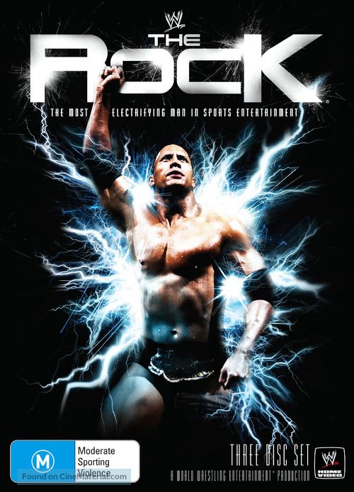 The Rock: The Most Electrifying Man in Sports Entertainment - Australian DVD movie cover