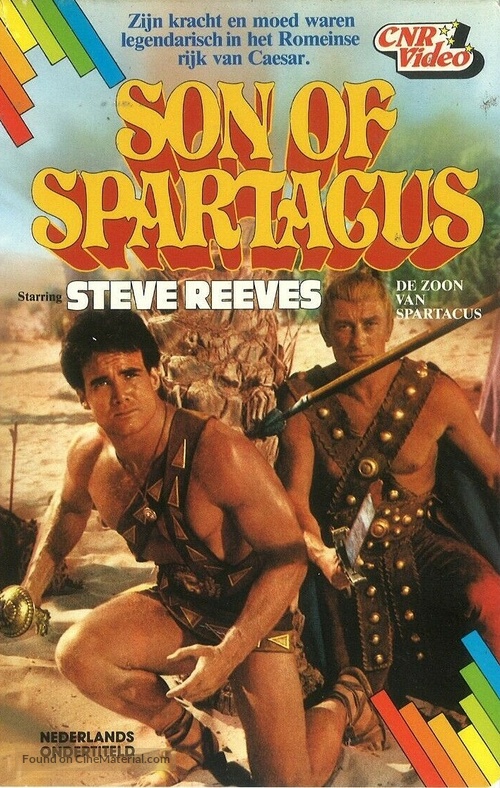Il figlio di Spartacus - Dutch VHS movie cover