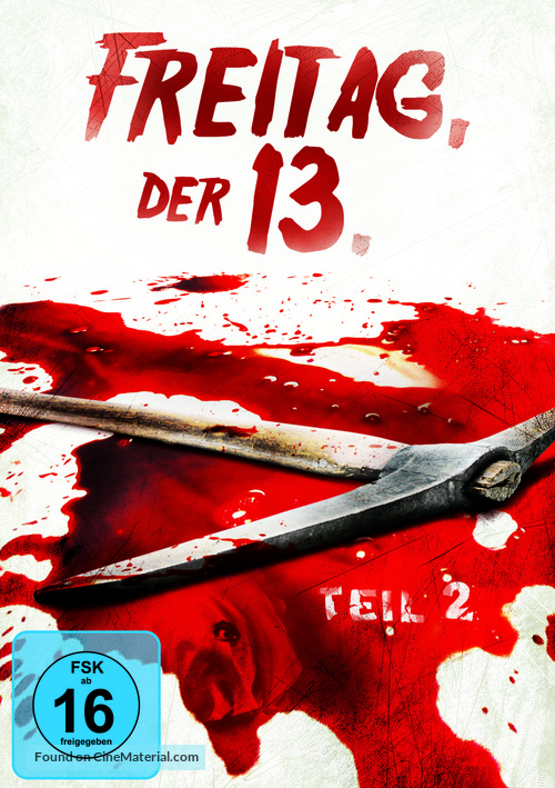 Friday the 13th Part 2 - German DVD movie cover
