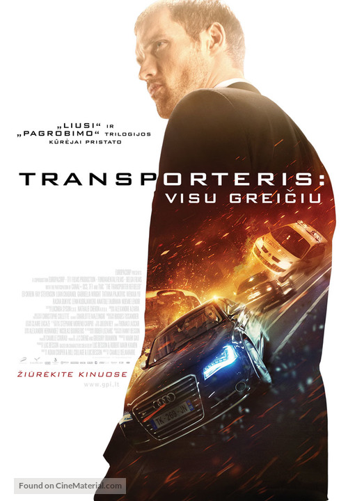 The Transporter Refueled - Lithuanian Movie Poster