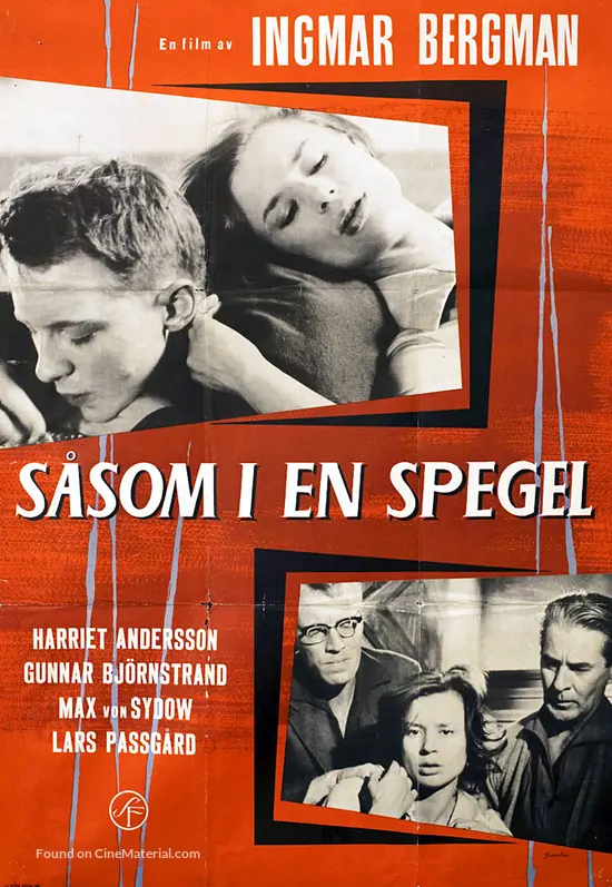 S&aring;som i en spegel - Swedish Movie Poster