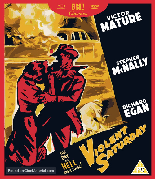 Violent Saturday - British Blu-Ray movie cover