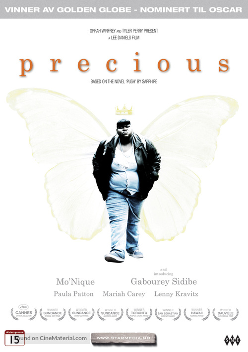 Precious: Based on the Novel Push by Sapphire - Norwegian DVD movie cover