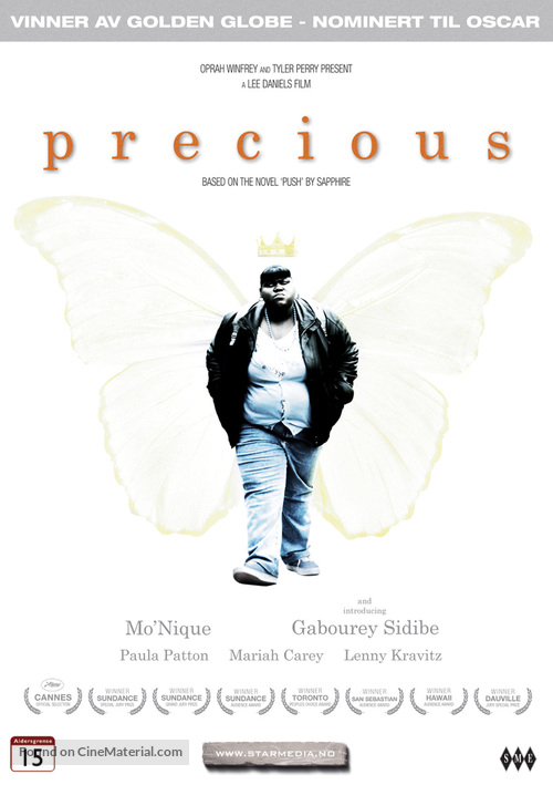 Precious: Based on the Novel Push by Sapphire - Norwegian DVD movie cover