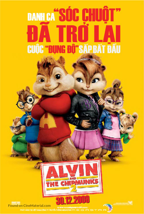 Alvin and the Chipmunks: The Squeakquel - Vietnamese Movie Poster