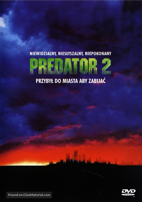 Predator 2 - Polish DVD movie cover