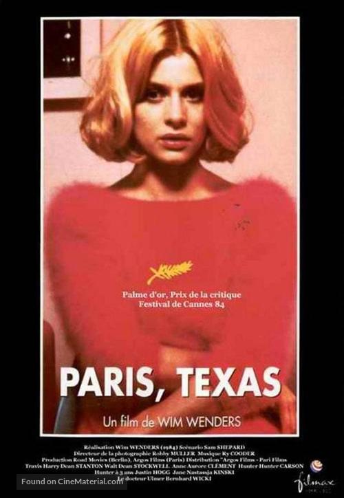 Paris, Texas - French Movie Cover