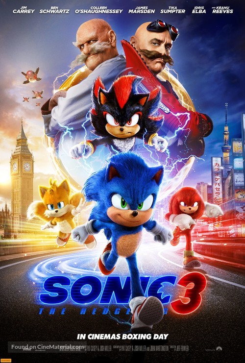 Sonic the Hedgehog 3 - Australian Movie Poster