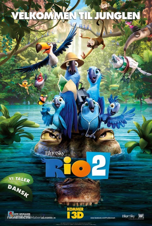 Rio 2 - Danish Movie Poster