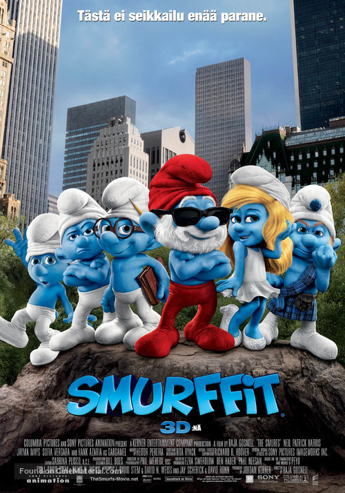 The Smurfs - Finnish Movie Poster