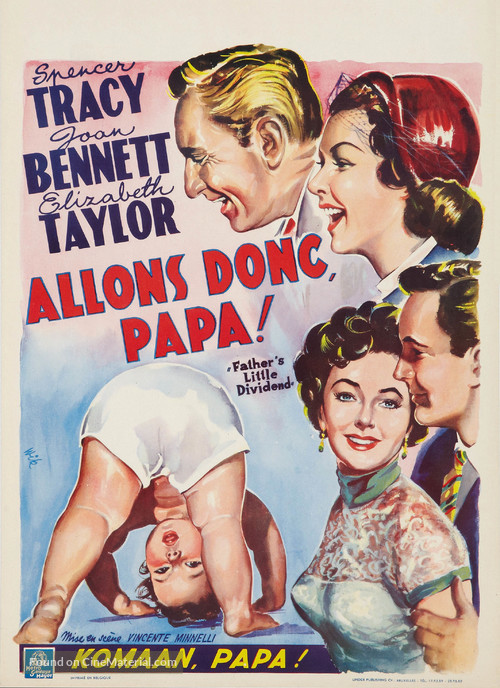 Father&#039;s Little Dividend - Belgian Movie Poster