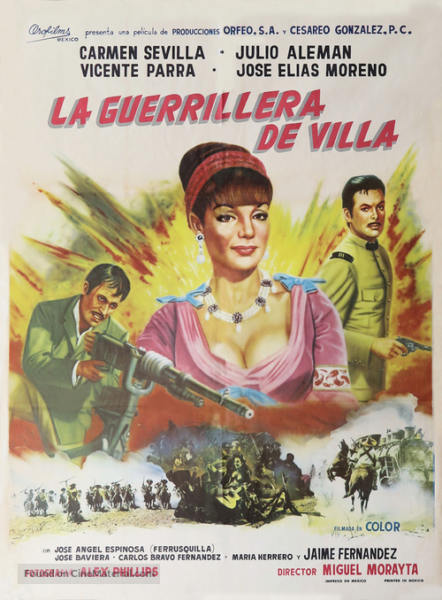 La guerrillera de Villa - Mexican Movie Poster