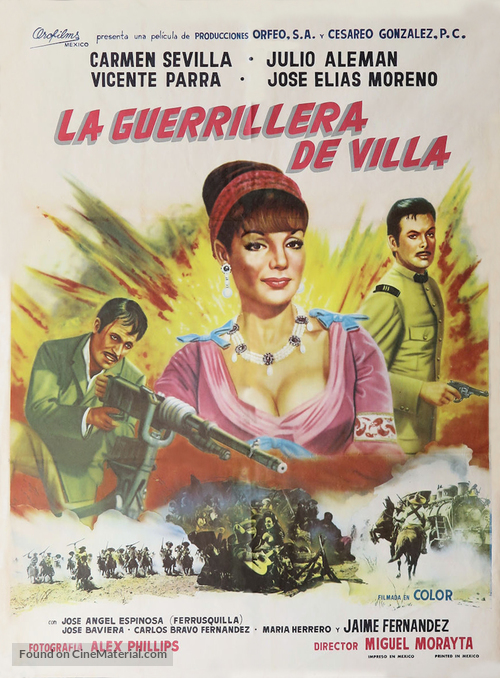 La guerrillera de Villa - Mexican Movie Poster