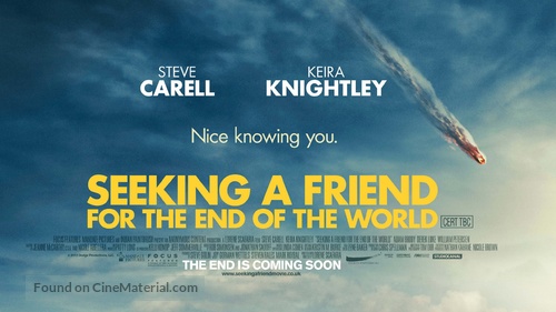 Seeking a Friend for the End of the World - British Movie Poster