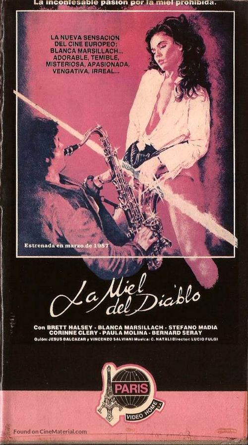 Il miele del diavolo - Spanish VHS movie cover