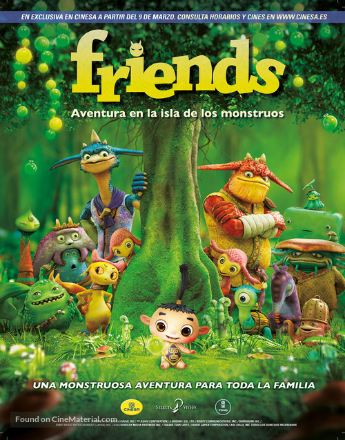 Friends: Mononoke Shima no Naki - Spanish Movie Poster