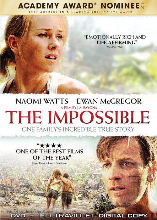 Lo imposible - DVD movie cover
