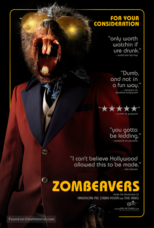 Zombeavers - British Movie Poster