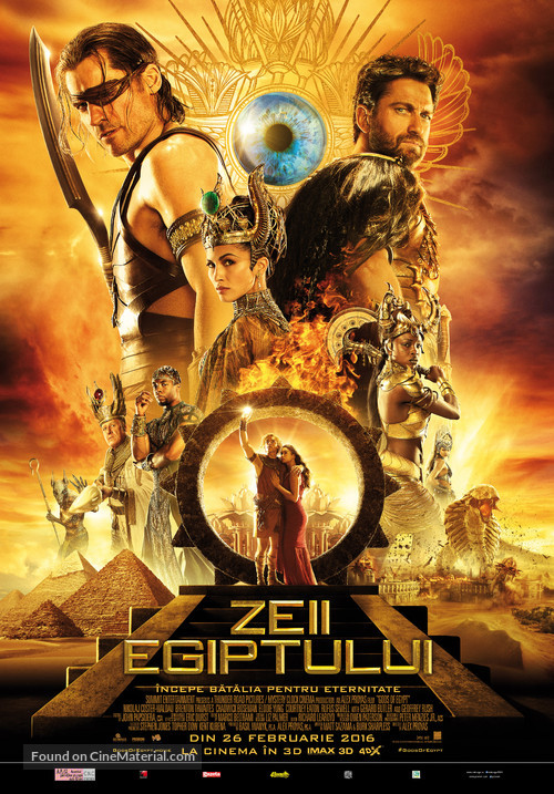 Gods of Egypt - Romanian Movie Poster