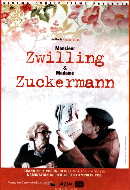 Herr Zwilling und Frau Zuckermann - French Movie Poster