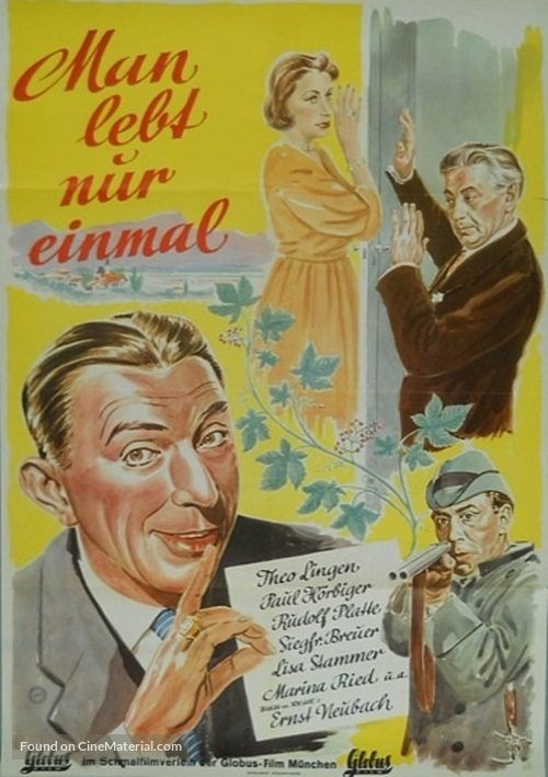 Man lebt nur einmal - German Movie Poster