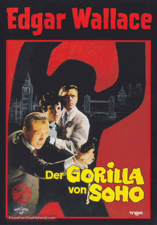 Der Gorilla von Soho - German DVD movie cover