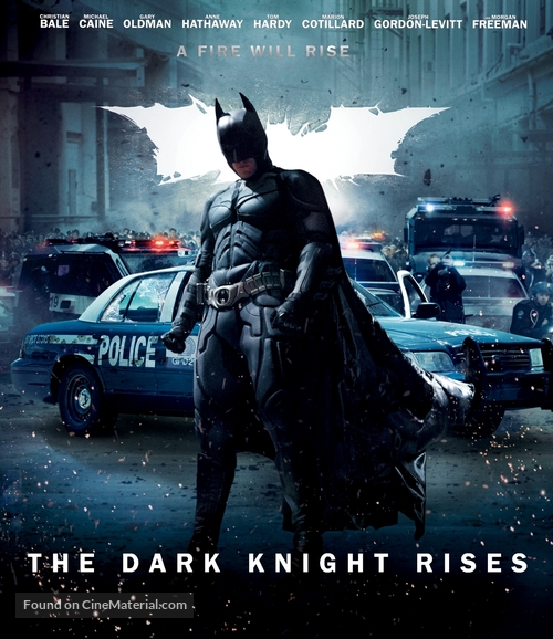 The Dark Knight Rises - German Blu-Ray movie cover